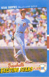 1988 Fleer Exciting Stars Baseball Cards       018      Von Hayes